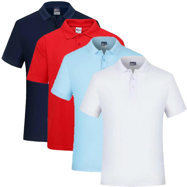 Short-Sleeve-Polo navy red white blue